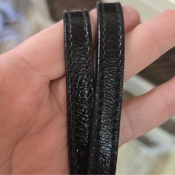 Michael Kors Black Patent Leather Gold Chain Tote Bag - Picture 5 of 7